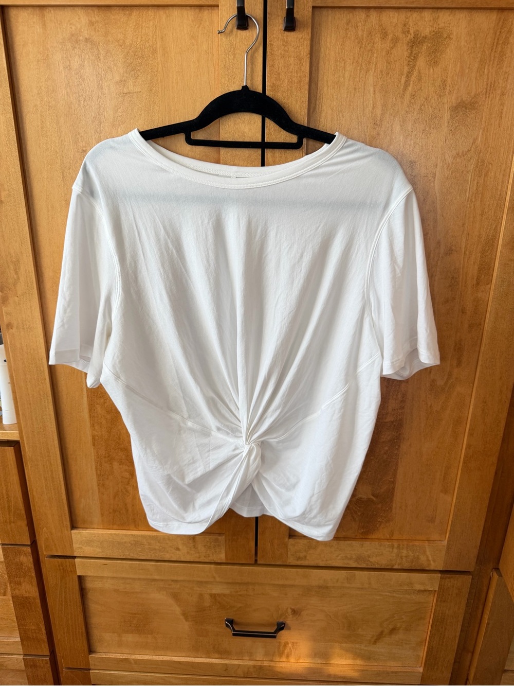 Lululemon | White Knot-Front Women’s Top - Casual Crewneck